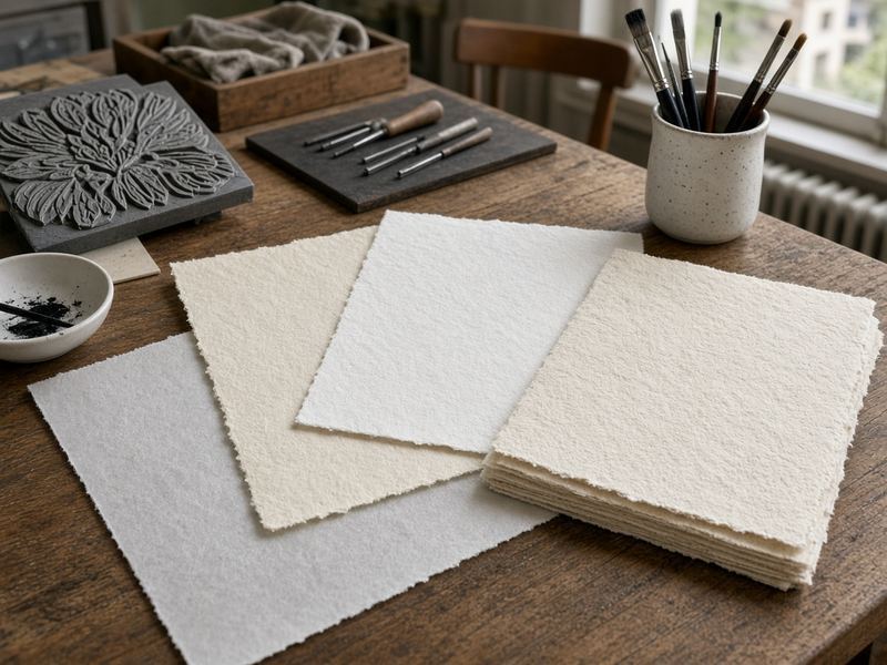 Paper stock at Denim Serfs Print Studio